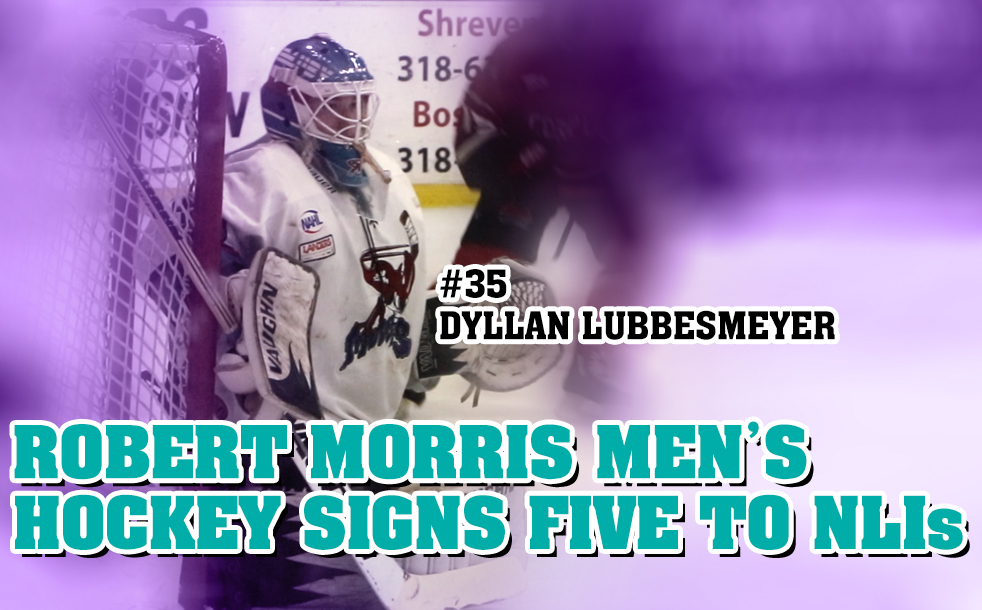 Mudbugs’ Dyllan Lubbesmeyer is one of five signed to Robert Morris Men’s Hockey