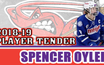 Mudbugs Tender Spencer Oyler for 2018-19 Season