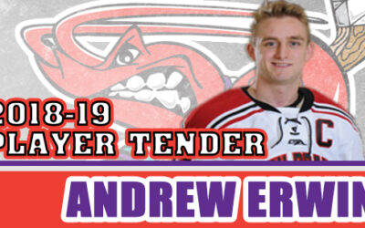 Mudbugs tender Andrew Erwin for 2018-19 Season