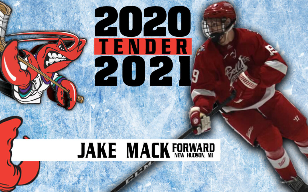 Mudbugs Announce Jake Mack as Tender for 2020-21 Season