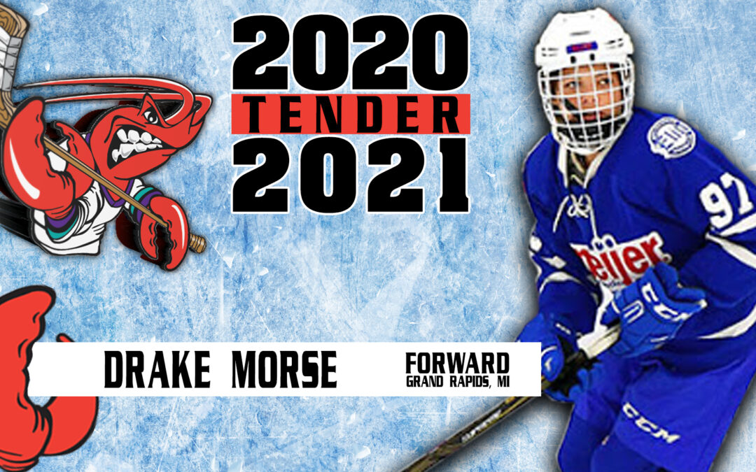 Mudbugs Tender Drake Morse for 2020-21 Season