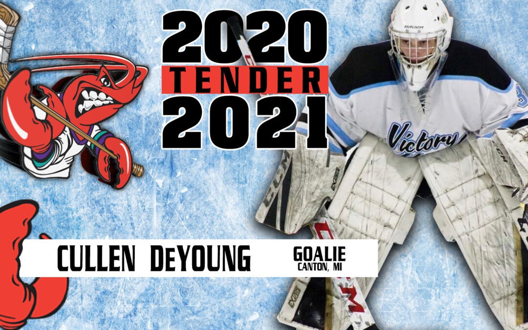 Mudbugs tender Cullen DeYoung for the 2020-21 Season