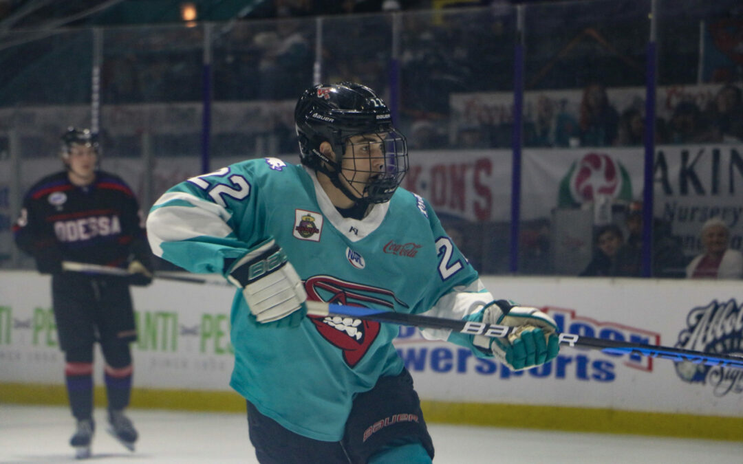 Muscutt’s First NAHL Goal Not Enough against New Mexico
